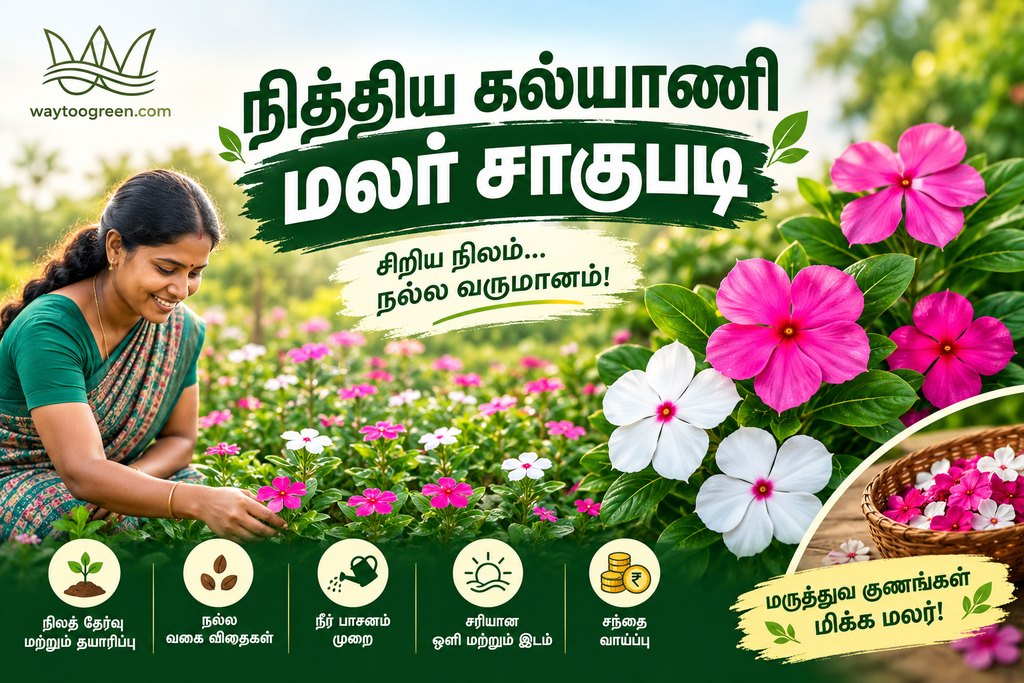 நித்திய கல்யாணி மலர் சாகுபடி - Cover Image